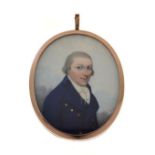 Frederick Buck (1771-1839) - Portrait miniature believed to be Admiral John Erskine Douglas, 1759-