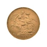 Gold Coin - Edward VII sovereign 1908 Condition: Signs of surface wear and scratches - If you