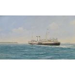 Robert Blackwell (20th Century), - Oil on board - 'The Lundy boat, Bristol Queen on a Sunday