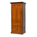 Railway Interest - Early 20th Century mahogany floor standing cupboard, the moulded cornice over