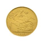 Gold Coin, - George IV double sovereign 1823 Condition: Signs of surface wear and scratching,