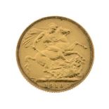 Gold Coin, - Edward VII sovereign 1910 Condition: Surface wear and scratching - heavier on Monarch's