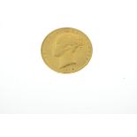 Gold Coin, - Victorian sovereign 1843, young head, shield reverse Condition: Some surface wear and