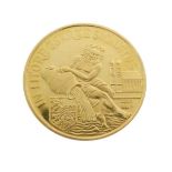 Gold Coins - German One Dukat 'Patrona Bavariae' 1960, 20mm, 3.5g approx, cased Condition: While the