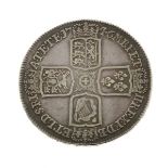 Coins, - George II Lima crown 1746 Condition: Minor wear and scratching, writing visible on rim - If