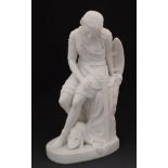 Victorian Parian ware figure of Clorinda, originally made for Summerley's Art Manufactures, the