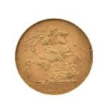 Gold Coin - Victorian sovereign 1893, old head Condition: Minor surface wear and scratching - If you