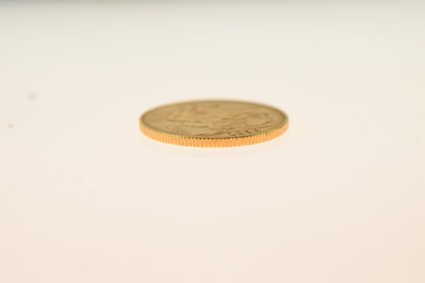 Gold Coin, - Victorian sovereign 1879, young head, Melbourne mint Condition: Surface wear and - Image 4 of 4