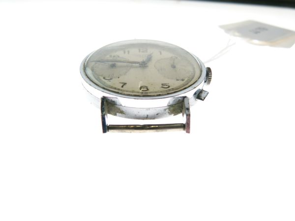 Mid 1940's Gentleman's manual wind chronograph watch head, having a chrome plated three body case, - Image 8 of 8