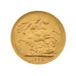Gold Coin, - Victorian sovereign 1896, old head Condition: Minor wear and scratching - If you