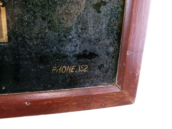 Early 20th Century servants bell call box, the rectangular verre eglomisé panel of twenty-six - Image 4 of 10