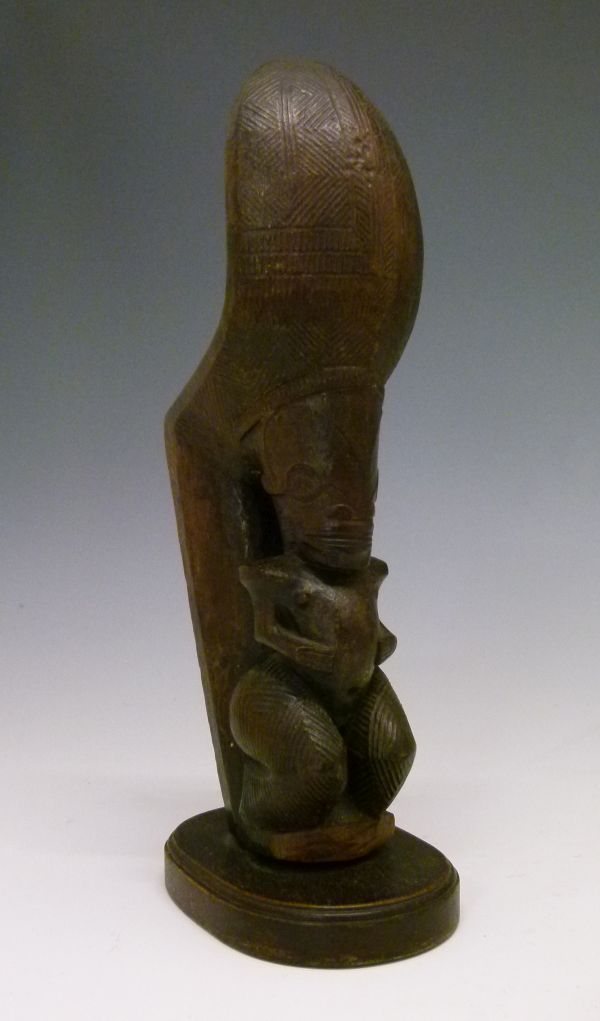 Ethnographica - Rare Marquesas Islands carved hardwood stilt step or tapuva'e, late 18th or early