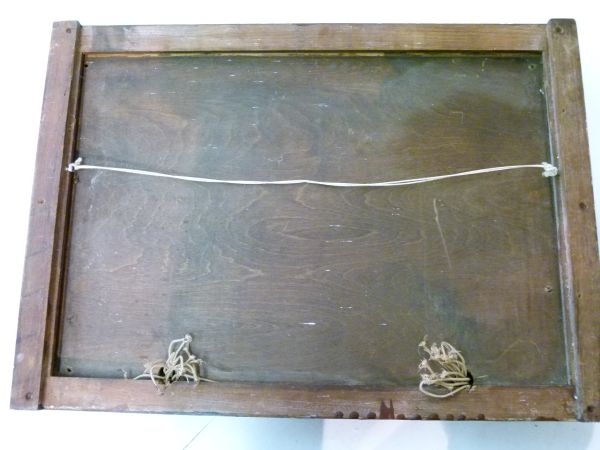 Early 20th Century servants bell call box, the rectangular verre eglomisé panel of twenty-six - Image 6 of 10