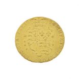 Gold Coin, - George III crowned guinea 1784 Condition: Surface wear and scratching, sign of ex-mount