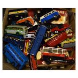 Large quantity of plastic and die-cast model buses comprising: Corgi, Atlas Edition Great British