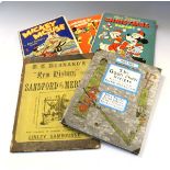 Five children's story books comprising: Walt Disney's Christmas Parade, Mickey Mouse in King Arthurs
