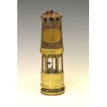 J.H. Naylor Ltd (Wigan) Spiralarm gas detection lamp, Patent No. 352267, stamped 595 to base, approx