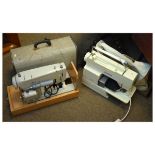 Frister & Rossmann electric sewing machine Model 46, and Singer electric sewing machine 6211C (2)