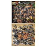 Large collection of mainly Britain painted lead figures comprising of approximately 100 animals,