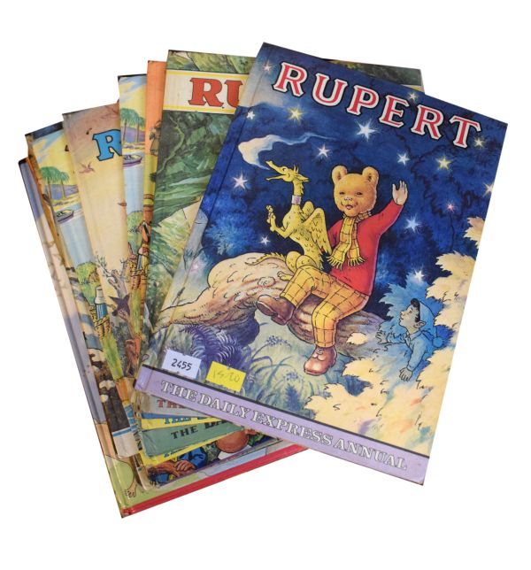 Eighteen Rupert Bear annuals comprising: years 1979, 1970, 1975, 1972, 1975 (x2), 1978, 1971, etc