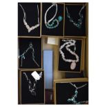 Large selection of boxed costume, fashion and dress jewellery