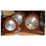 Three early 20th Century mantel clocks