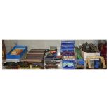 Large collection of Hornby Dublo 00 gauge railway train set accessories and carriages to include;