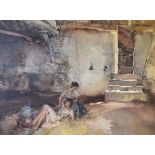 William Russell Flint - Signed coloured print published by Frost & Reed, 'Two Gypsy Women', signed