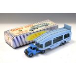 Vintage Dinky Toys die-cast model 982 Pullmore Car Transporter in blue within the original box