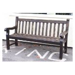 Teak garden bench, 183cm wide