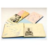 Autographs - Three albums sporting and celebrities including; Peter Sellers, Cliff Richard,