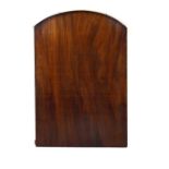 Mahogany shove halfpenny board, with a selection of coins, 66cm high approx x 44cm wide