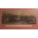 19th Century monochrome print - The Amesbury Champion Coursing Meeting, 31.5cm x 92.5cm, framed