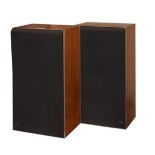 Pair of Bang & Olufsen Beovox S45 teak-framed speakers