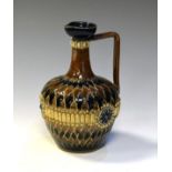 Late Victorian Doulton Lambeth stoneware jug, 18cm high