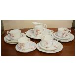 Rosenthal 'Louis XIV' part tea service comprising four cups, four saucers, five plates, serving