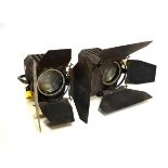 Two Polaris model 261 stage lights, ex BBC Bristol