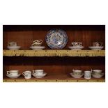 Group of early to mid 19th Century ceramics to include; coffee cans, Bute shape cups and saucers,