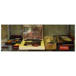 Vintage Hornby Railways 00 gauge RS.609 Express Passenger Set, along with various wagons and