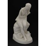 Victorian Parian ware figure of Dorothea by John Bell, possibly for Minton, raised factory mark