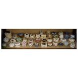 Large collection of ceramic pill boxes, together with a few enamel examples (40)