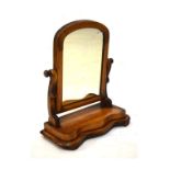 Victorian mahogany toilet mirror, 39cm wide