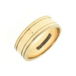 9ct gold wedding band, size M, 4.7g approx