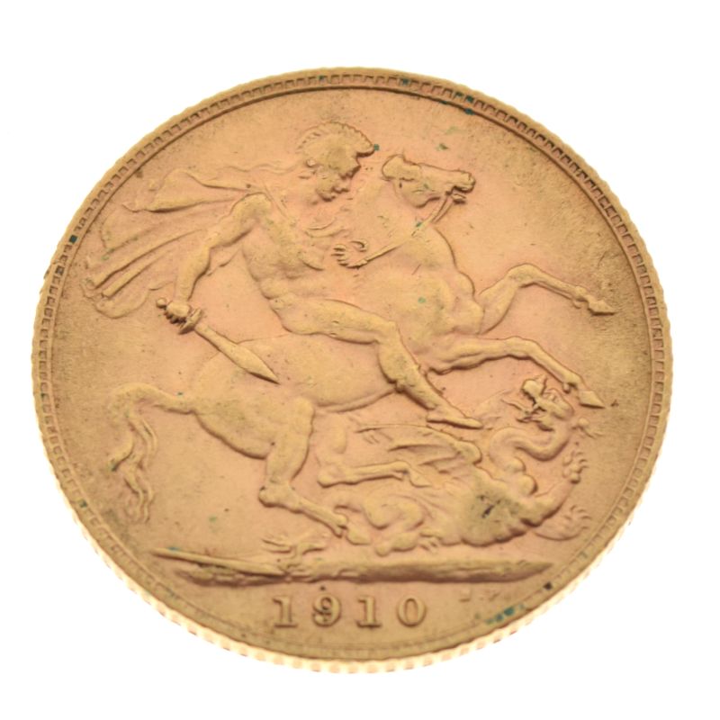 Gold Coins - Edward VII sovereign 1910