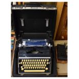 Adler portable typewriter, Kodak autographic and a brownie camera