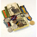 First World War medal pair comprising: War Medal and Victory Medal awarded to 195798 Spr.A.Powell.