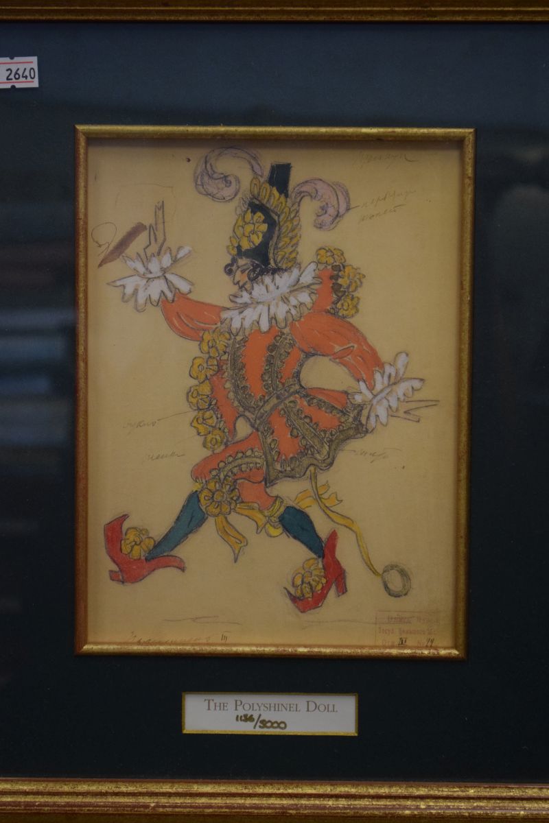 Set of eight limited edition prints - Original designs of the Bolshoi Nutcracker, 1919, numbered - Image 2 of 8