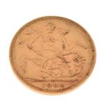 Gold Coins - Edward VII sovereign 1902