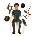 Vintage 1960's Louis Marx Johnny West cowboy figure with accessories