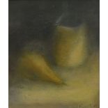 Judith Rosenthal - Gouache - Still life, jug and pear, monogrammed, 21.5cm x 16.5cm